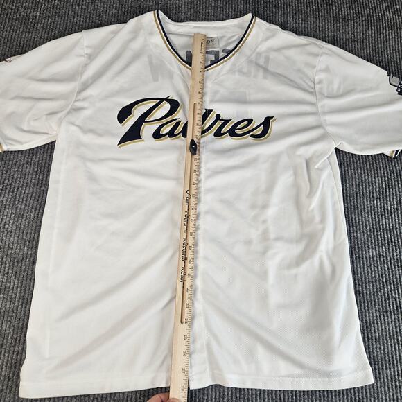San Diego Padres Jersey Mens 2XL White MLB Baseball Trevor Hoffman Hall of Fame - Picture 9 of 14
